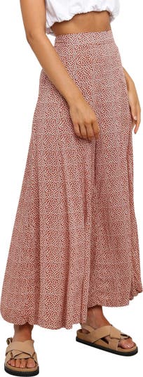 Neveah Floral Print Wide Leg Pants