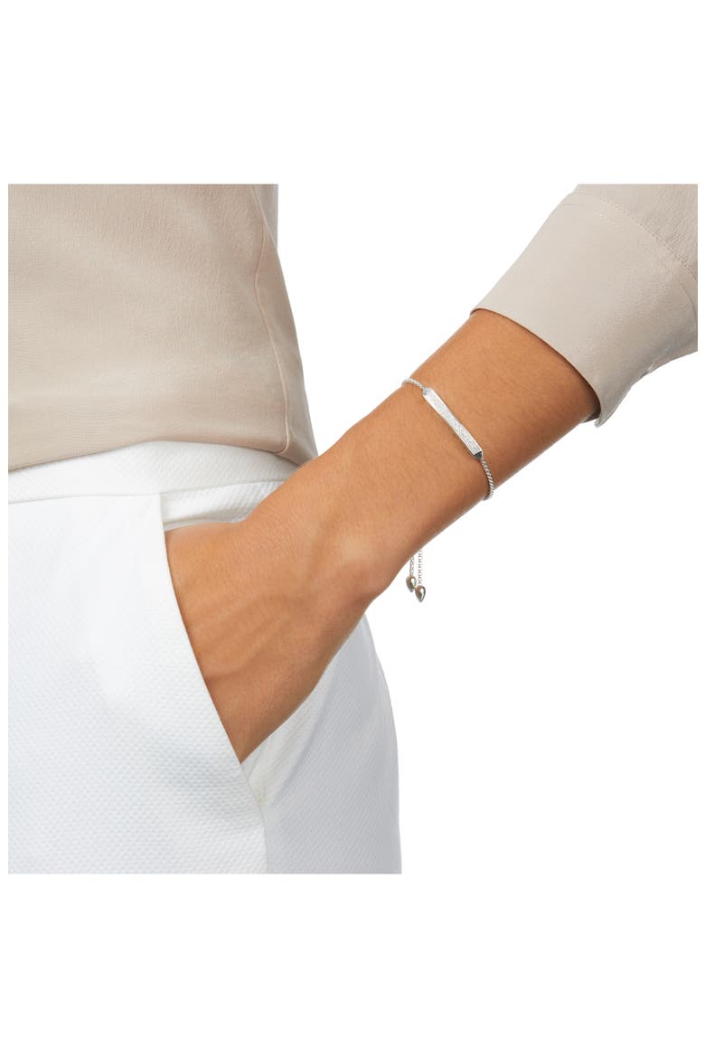 Baja Skinny Pavé Diamond Bracelet, Alternate, color, SILVER