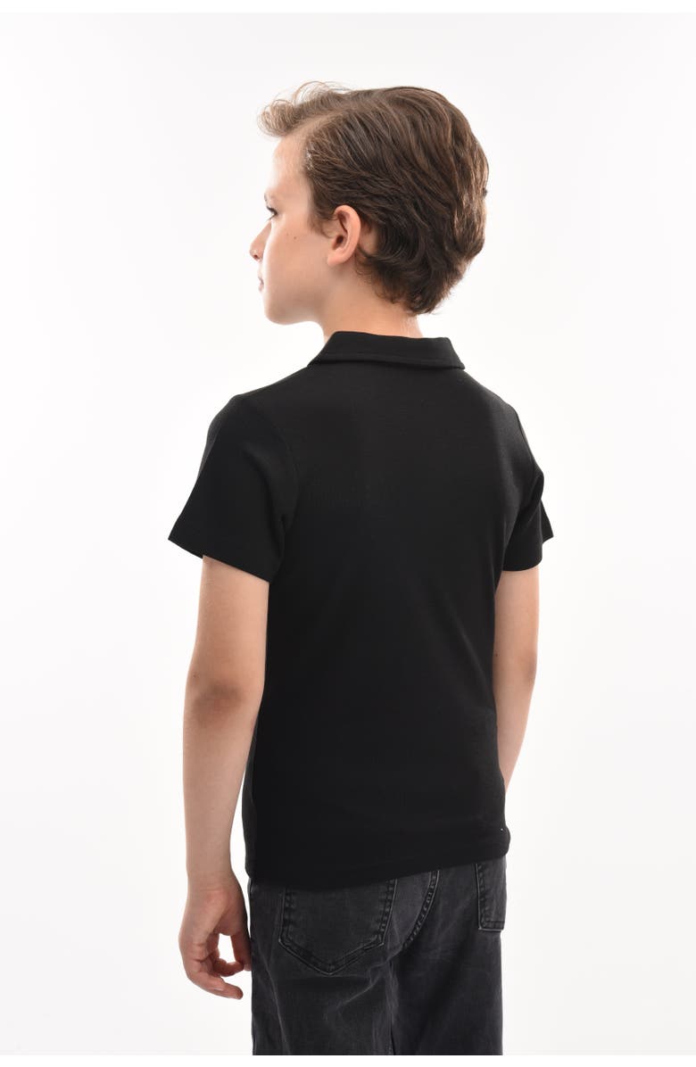 MOUSTACHE Solid Polo Shirt, Alternate, color, Black