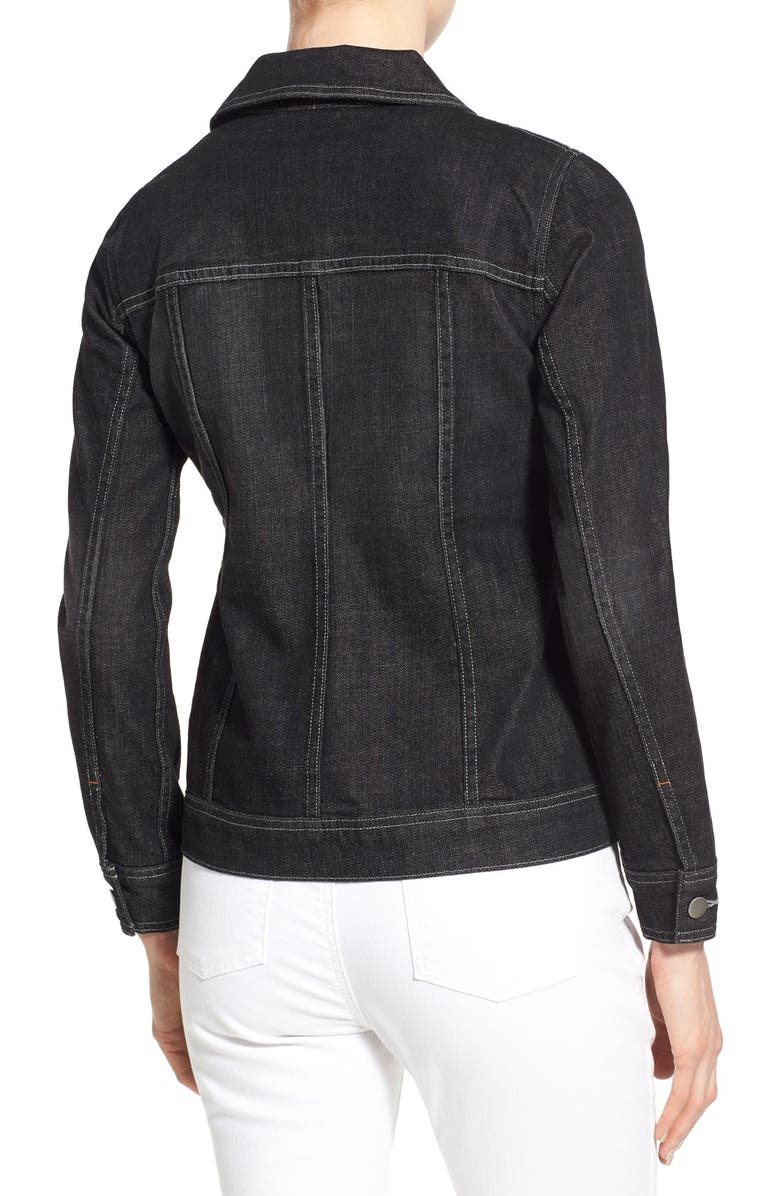 Eileen Fisher Denim Classic Collar Jacket, Alternate, color, 