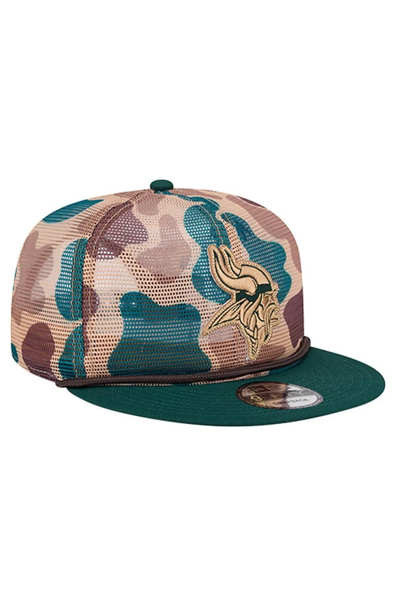 New Era Men
s New Era Camo Minnesota Vikings Duck Camo 9FIFTY Snapback Hat, Alternate, color, Camo