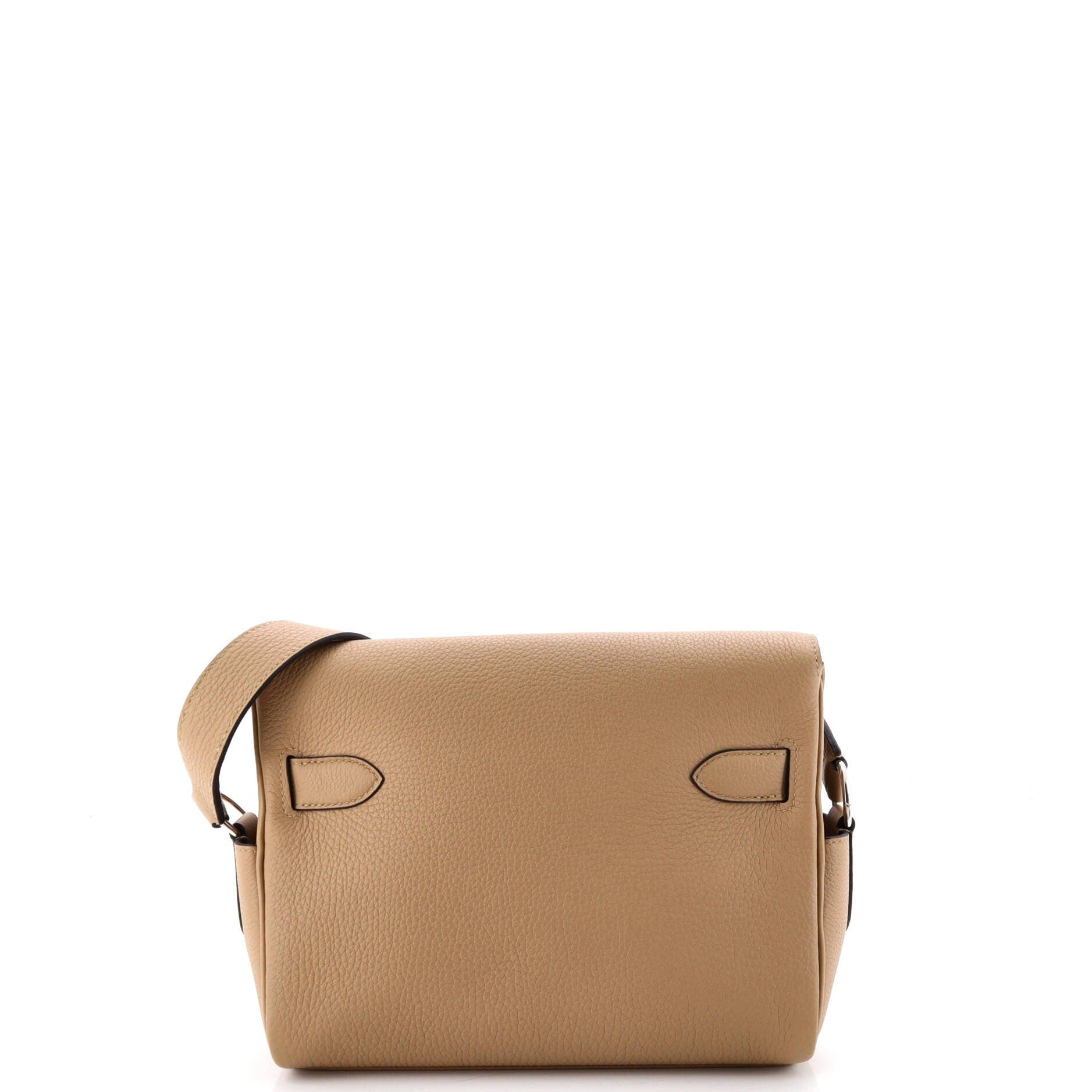 Pre-Owned Hermes Kelly Messenger Bag Togo PM, Alternate, color, Poussiere