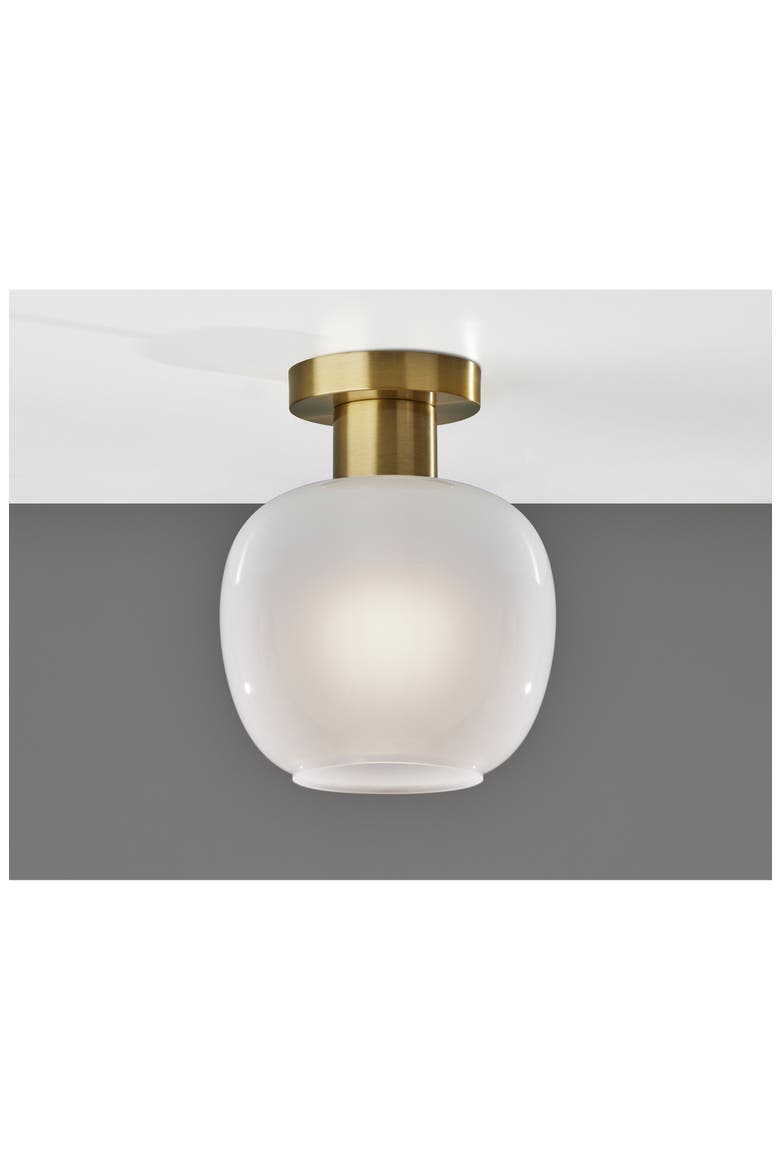 Magnolia Flush Mount, Alternate, color, ANTIQUE BRASS
