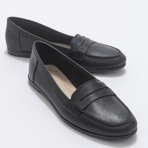 Forever & Always Shoes Women's Dorothy - Black Leather Loafers In Black Leather
