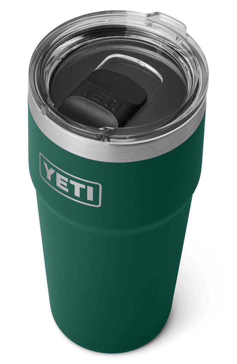 YETI Rambler 20-Ounce Stackable Cup, Alternate, color, Black Forest Green