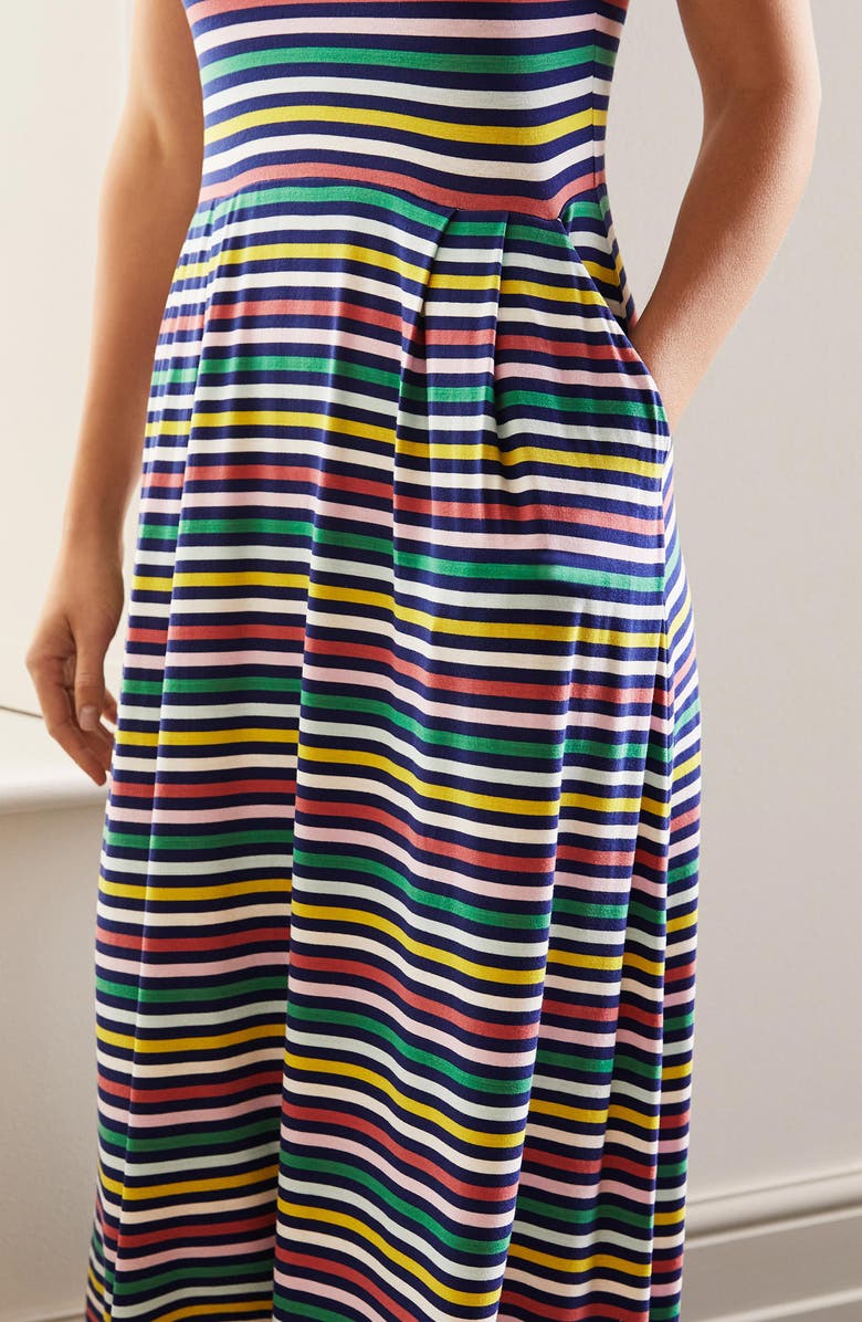 Boden Lucinda Jersey Stripe Midi Dress, Alternate, color, 