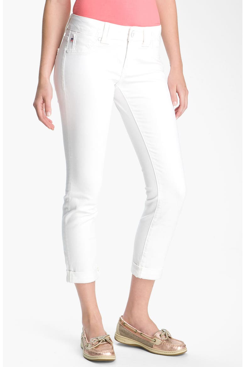 'Thompson' Stretch Jeans, Main, color, WHITE