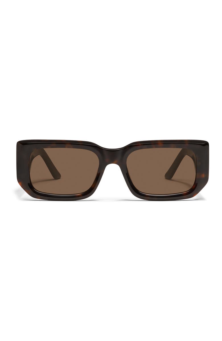 QUAY Tell Me More 54mm Square Sunglasses, Main, color, Neutral Tort/ Brown