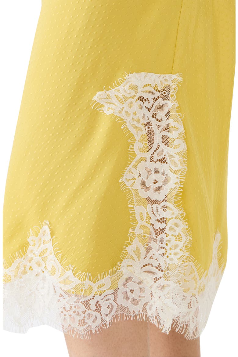 Cinthia Lace Trim Midi Skirt, Alternate, color, GOLDEN LIME