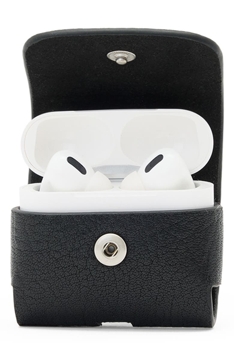AllSaints Haven AirPod Case, Alternate, color, Black
