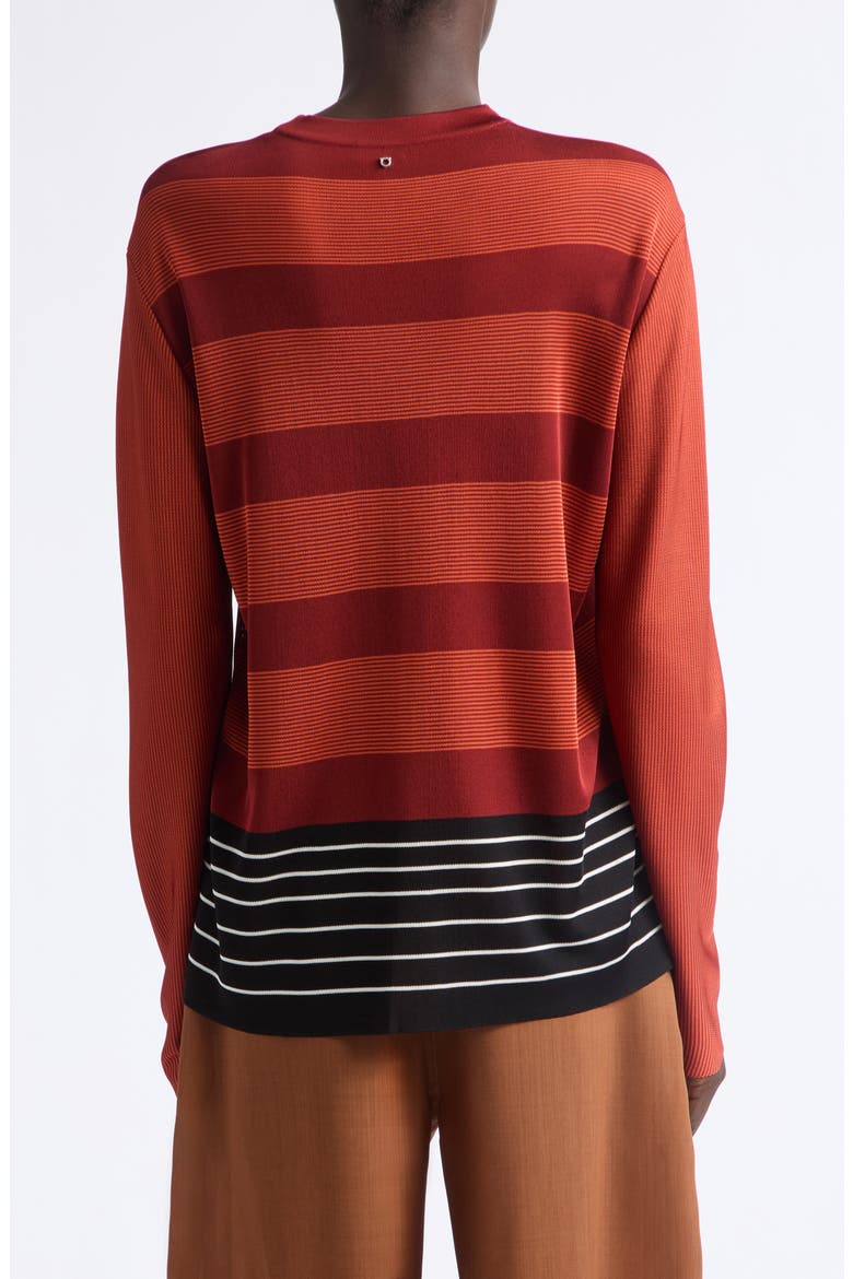 Stripe Crewneck Sweater, Alternate, color, COLLRED/ NER/ MAS/ LSIEN