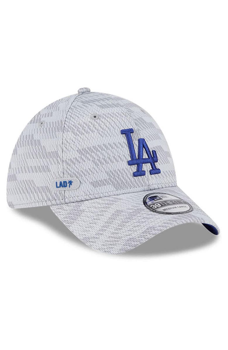 New Era Men's New Era Gray Los Angeles Dodgers 2025 MLB Clubhouse 39THIRTY Flex Hat, Alternate, color, 