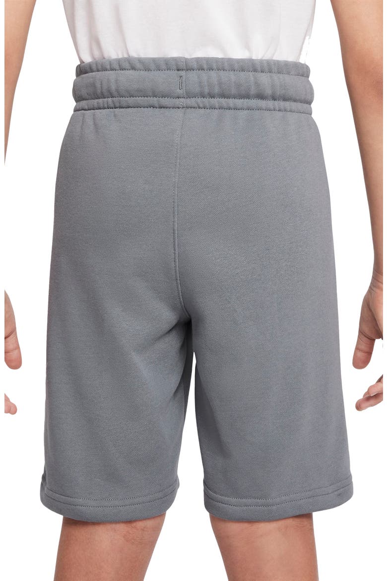 Kids' Sportswear Club Athletic Shorts, Alternate, color, SMOKE GREY/ SIREN RED