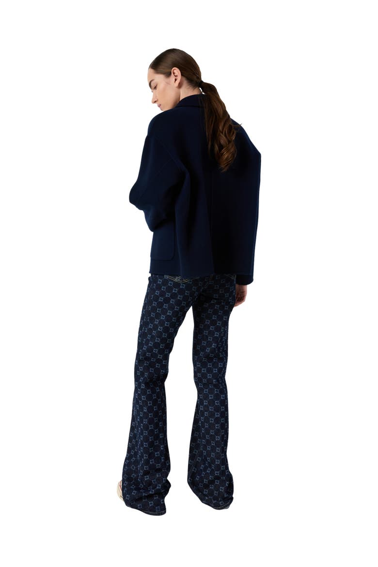 Perrinea Short Coat, Alternate, color, Ink