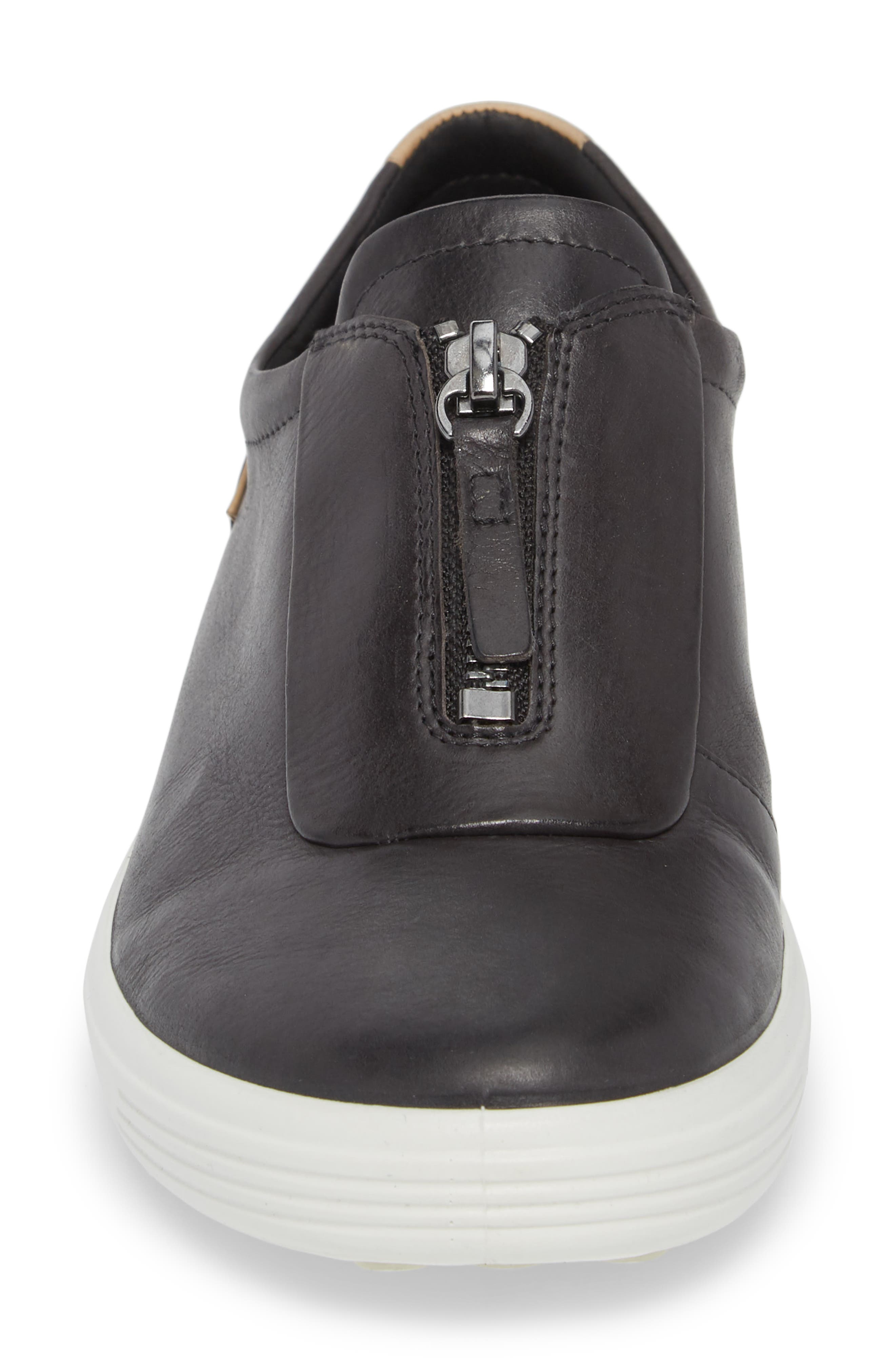 ECCO Soft 7 Center Zip Sneaker, Alternate, color, 