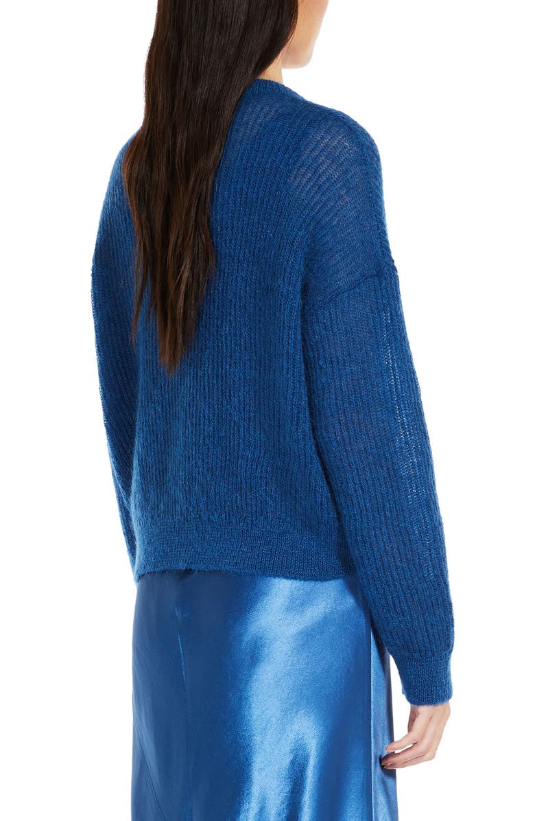 Max Mara Leisure Rugiada Mohair & Wool Blend V-Neck Cardigan, Alternate, color, 