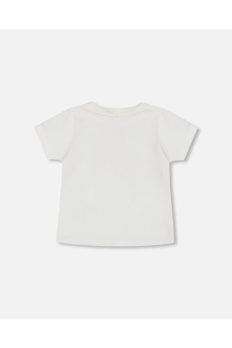 Boy's Organic Cotton T-Shirt With Print Off White, Alternate, color, Off White