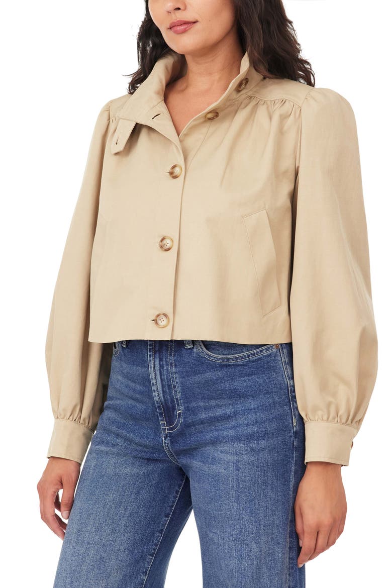 Crop Swing Jacket, Alternate, color, BRITISH TAN