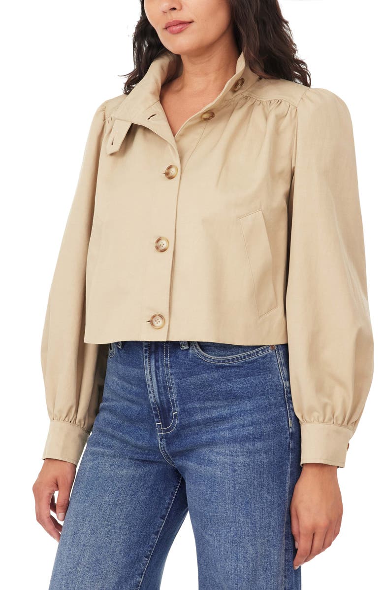 Habitual Crop Swing Jacket, Alternate, color, British Tan