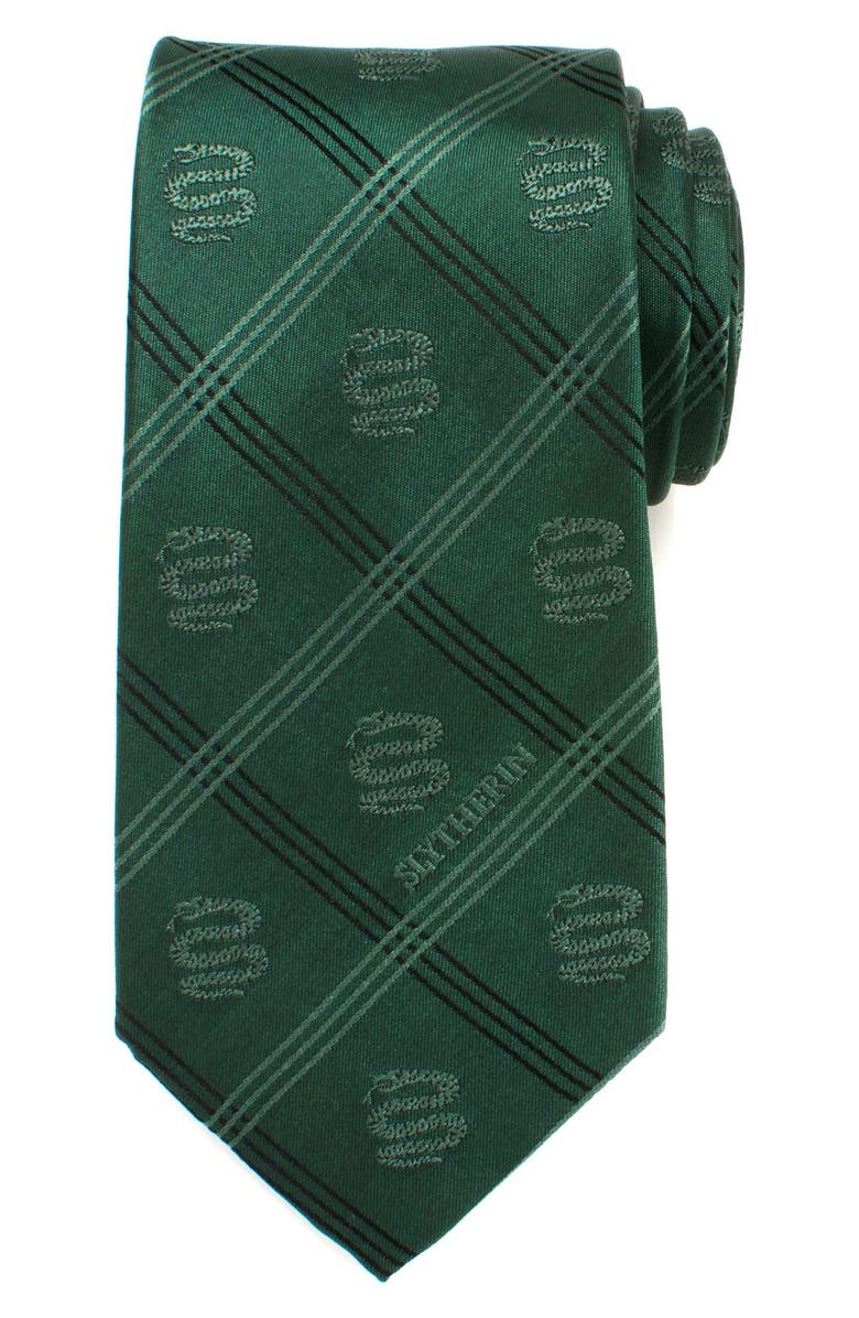 Cufflinks, Inc. Harry Potter - Slytherin Silk Tie, Main, color, Green
