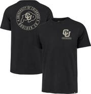 '47 Men's '47  Black Colorado Buffaloes Left Chest Back Slide Two Hit Franklin T-Shirt