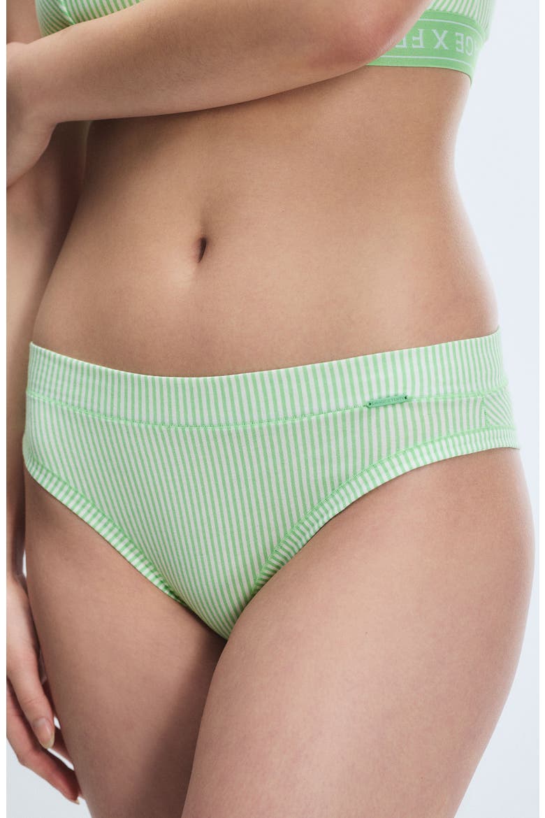 Cotton Essentials Cheeky Panties, Main, color, GREEN LOTUS LINE BY LINE PRINT