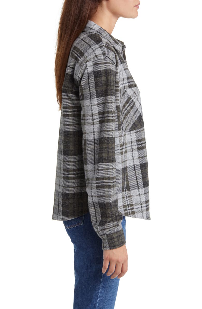 beachlunchlounge Plaid Shirt Jacket, Alternate, color, 