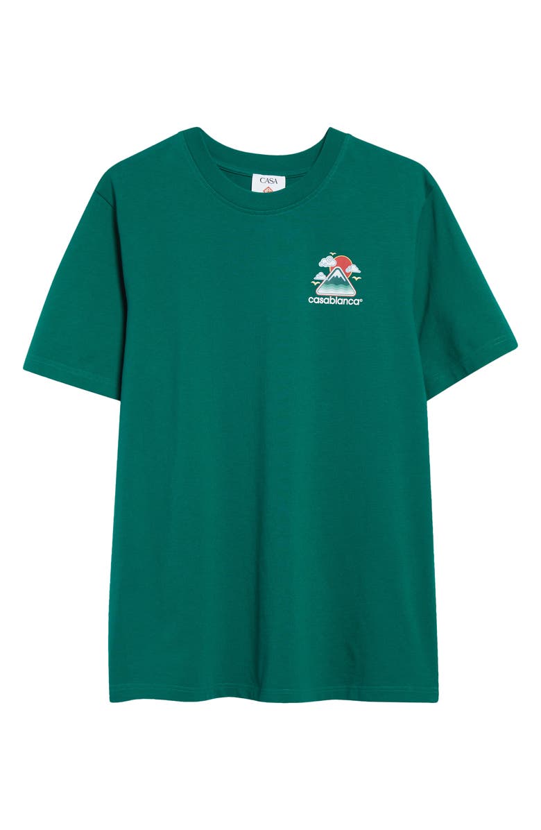 Casablanca Montagne Ondule Organic Cotton Graphic T-Shirt, Alternate, color, Montagne