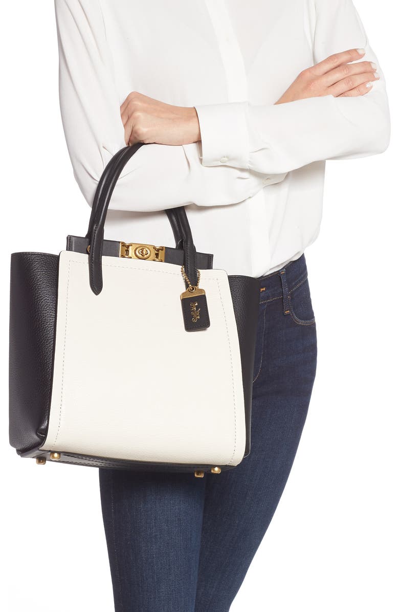 COACH Troupe Colorblock Tote, Alternate, color,