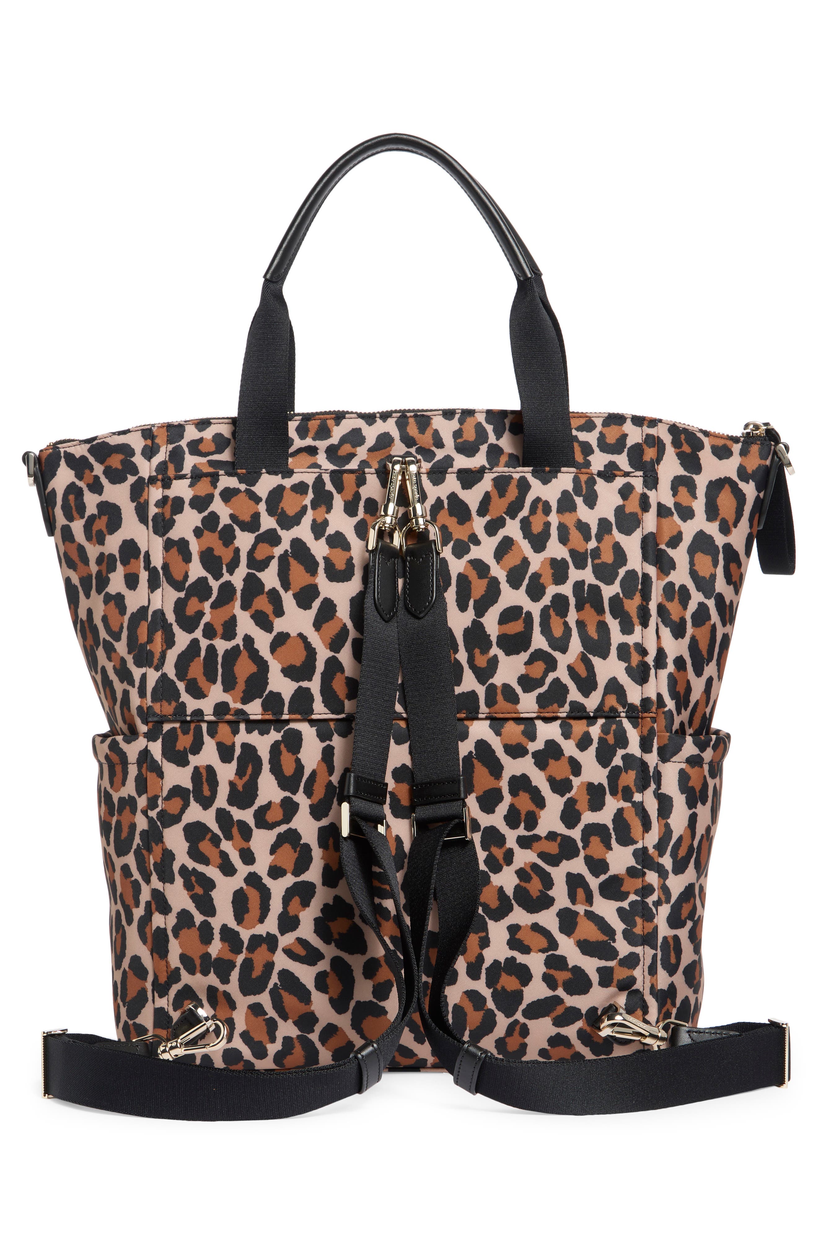 Chelsea Leopard Printed Backpack, Alternate, color, BROWN MULTI