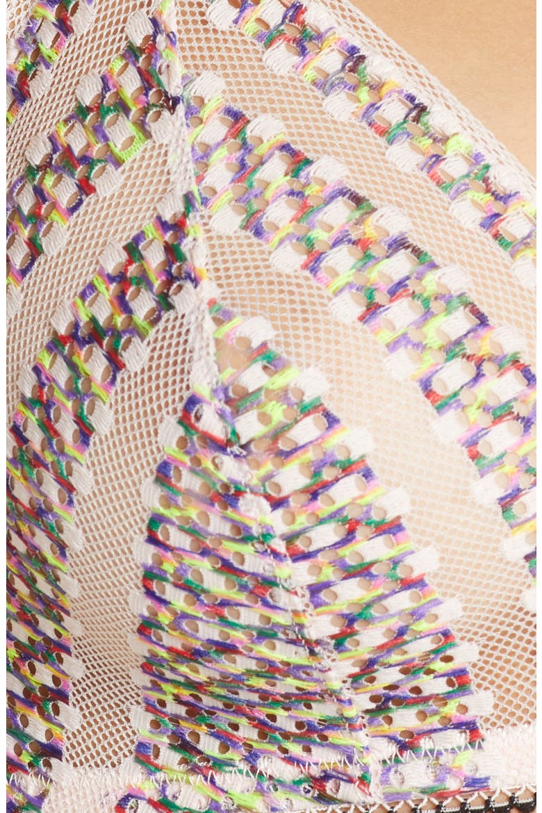 Stripe Lace Triangle Bralette, Alternate, color, NYMPHS THIGH