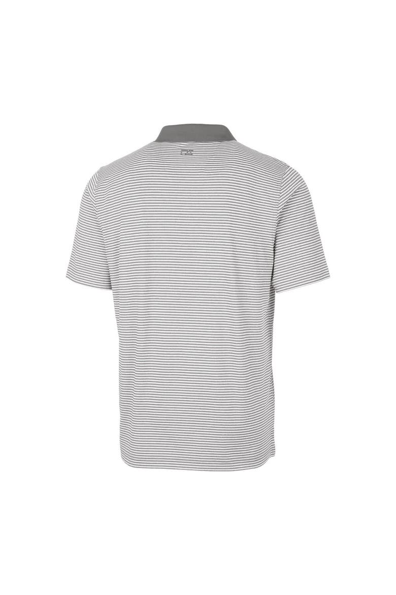 Men's Cutter & Buck  Gray Baltimore Orioles Forge Tonal Stripe Stretch Polo, Alternate, color, Gray