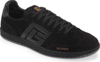 【送料&関税込】Balmain Swan Sneakers In Black Leather Swan | BALMAIN