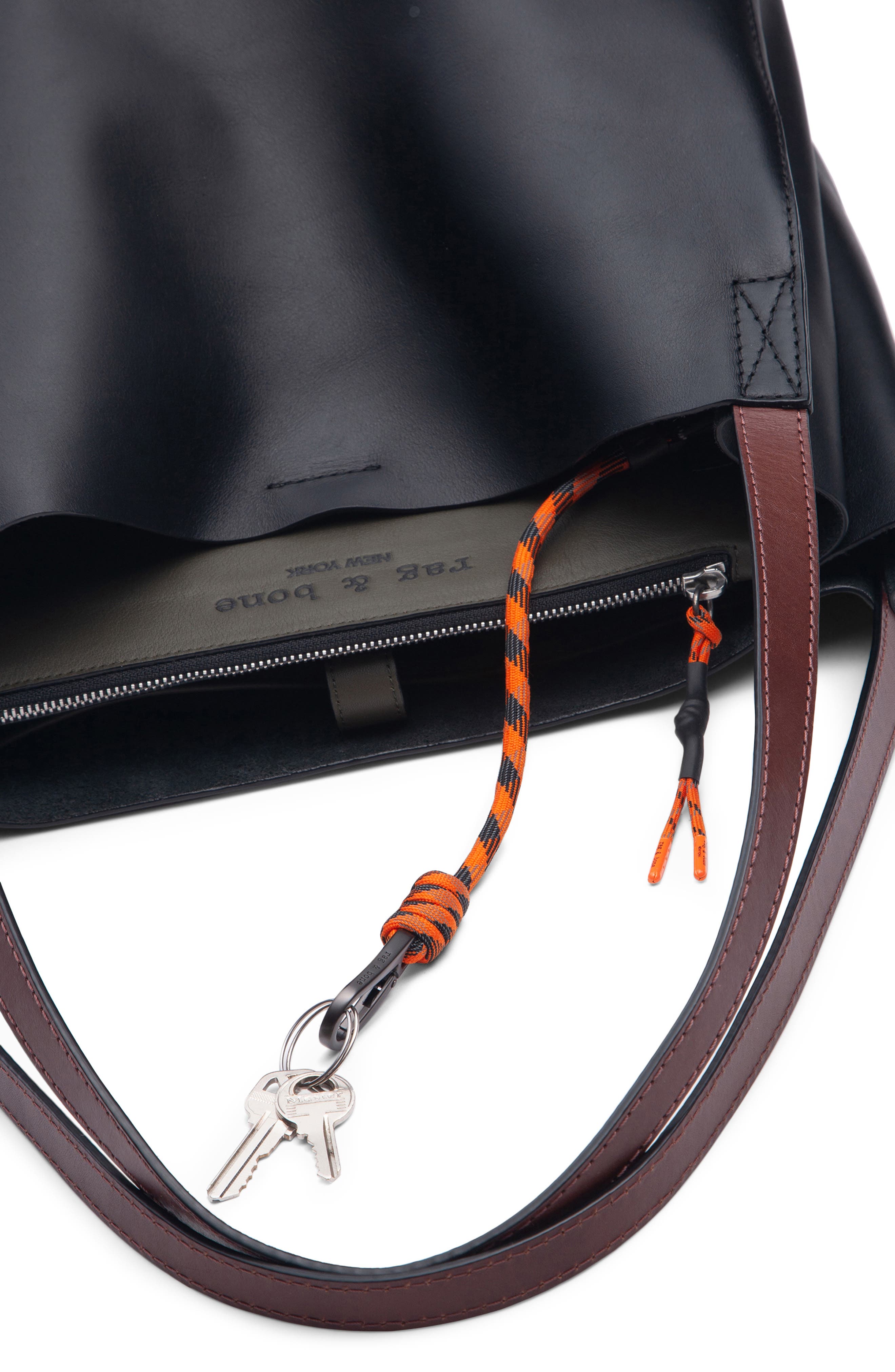 rag & bone Passenger Leather Tote, Alternate, color, 