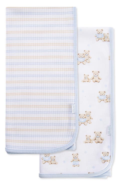Assorted 2-Pack Organic Cotton Receiving Blankets