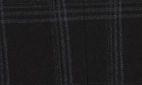 Soul Of London Fancy Plaid Two Button Slim Fit Suit In Black