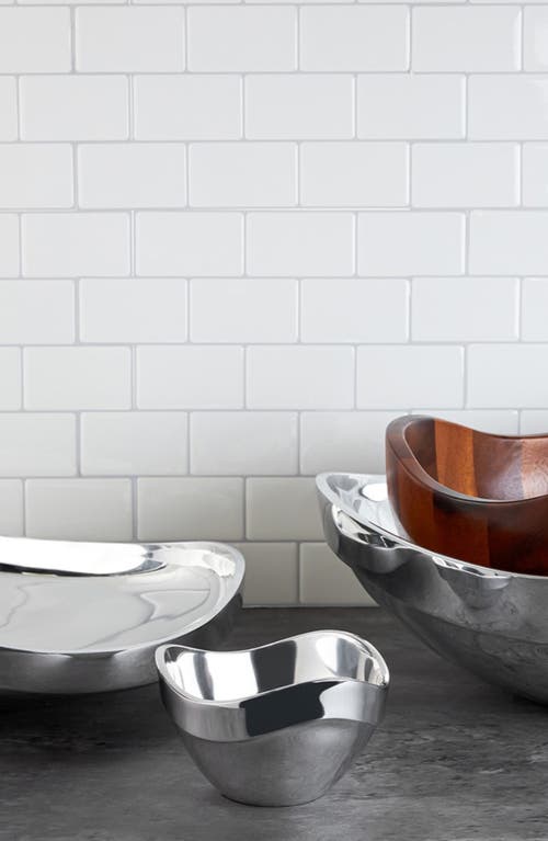 Nambe Billow Nut Bowl In Silver