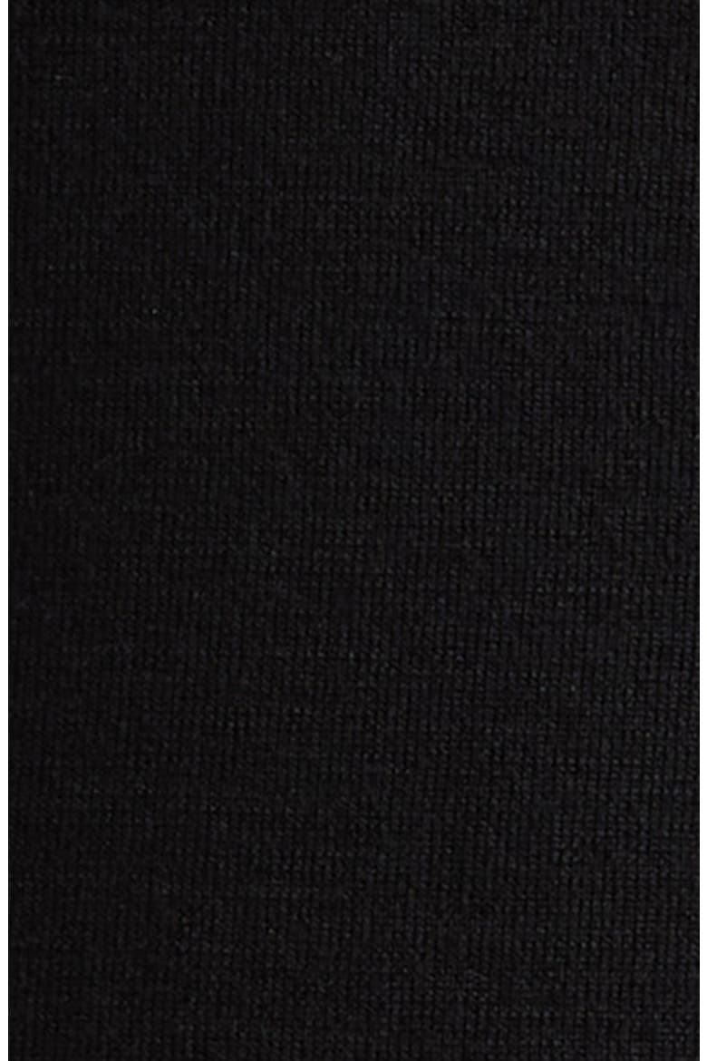 Insulated Wool & Nylon Crewneck Sweater, Alternate, color, BLACK