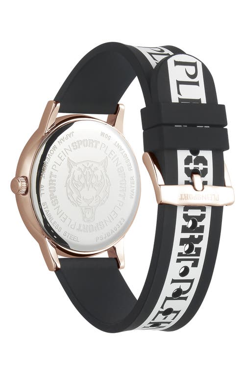 Philipp Plein Three-hand Quartz Silicone Strap Watch, 41mm In Multi
