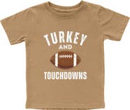 Sweet Wink Turkey and Touchdowns Thanksgiving Short Sleeve T-Shirt