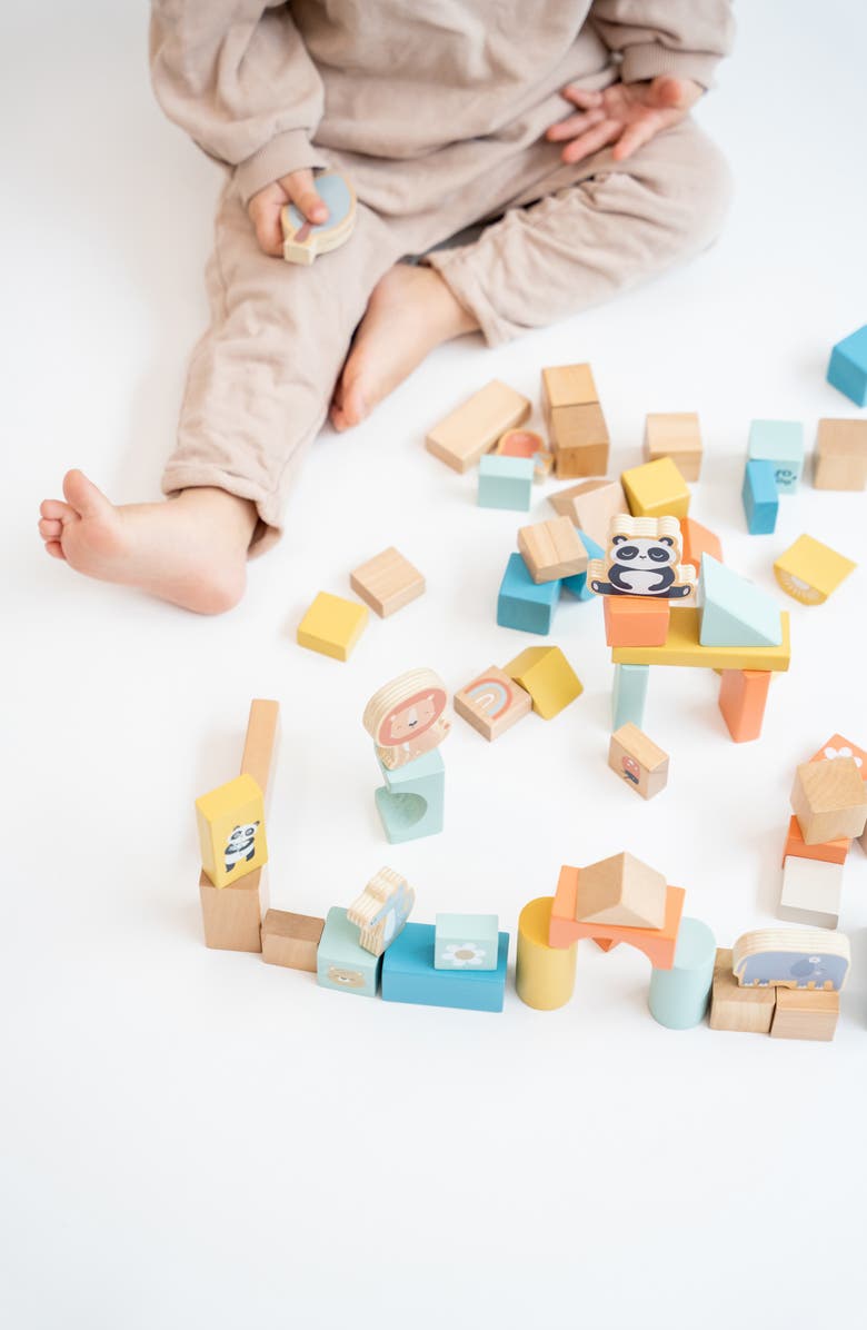 KALENCOM Wooden Building Block Playset, Alternate, color, Multi