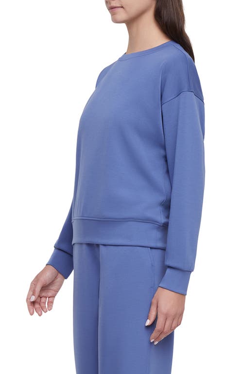Three Dots Lana Relaxed Fit Pullover In Blue