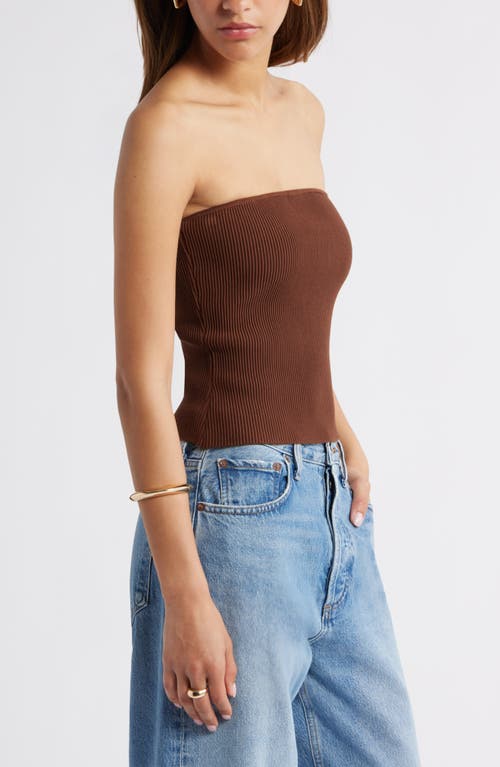 Open Edit Luxe Rib Tube Top