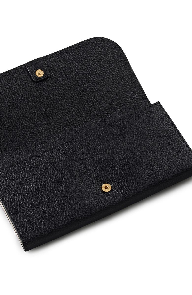 Radley Large Flap Leather Wallet, Alternate, color, Black