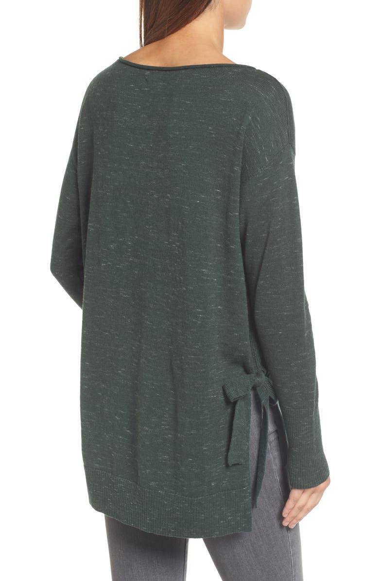 Caslon<sup>®</sup> LONG SLEEVE TIE DETAIL TUNIC, Alternate, color, 