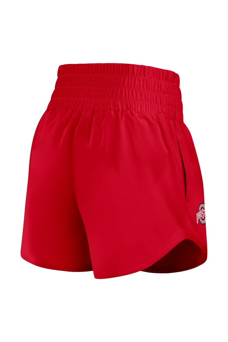 Women's Nike Scarlet Ohio State Buckeyes Performance One Dri-FIT High-Rise Shorts, Alternate, color, Scarlet