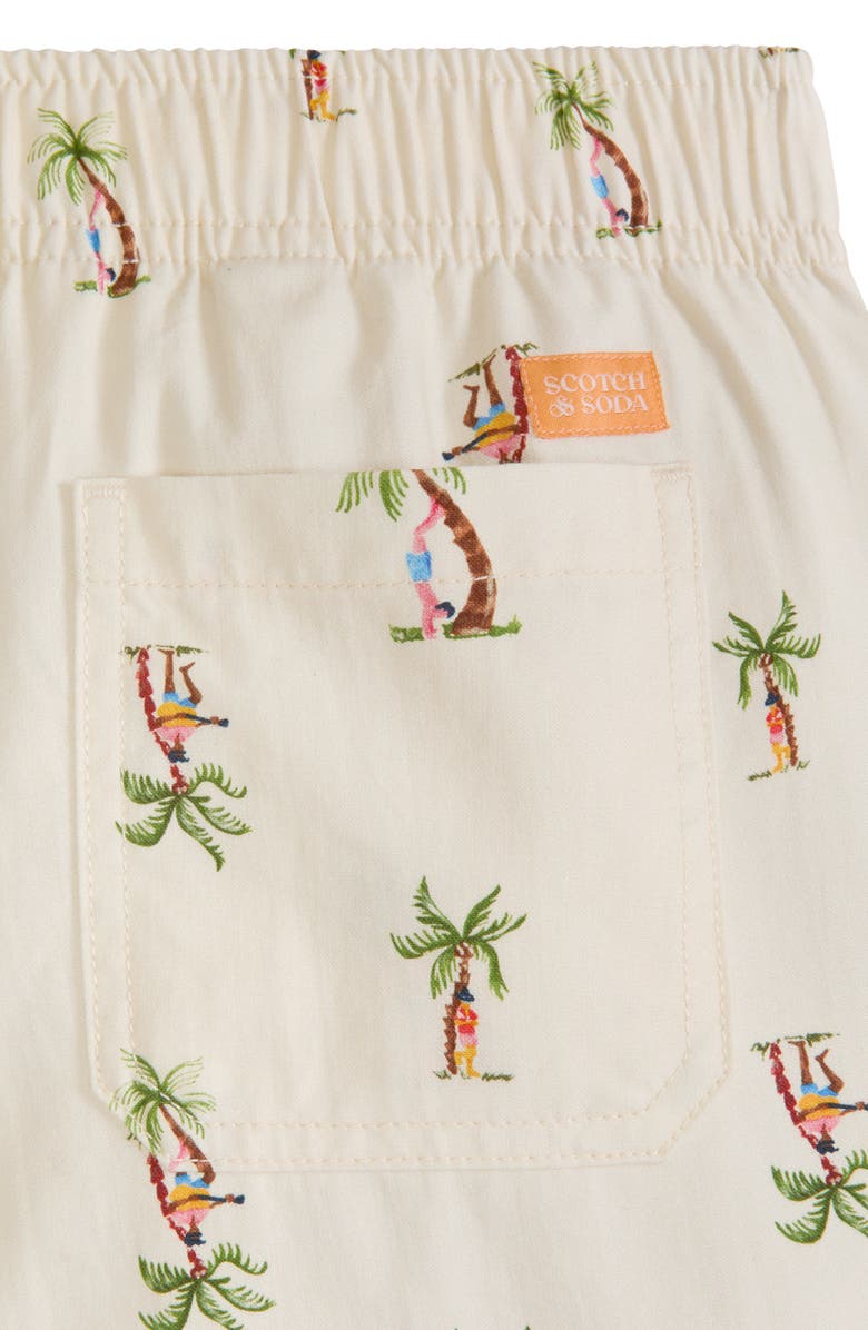 Scotch & Soda Kids' Half Panama Shorts, Alternate, color, Eggnog