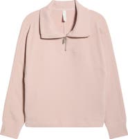 Zella Half Zip Waffle Stitch Sweatshirt