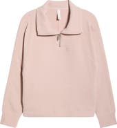 Zella Half Zip Waffle Stitch Sweatshirt