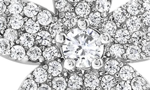 Suzy Levian Cubic Zirconia Flower Stud Earrings